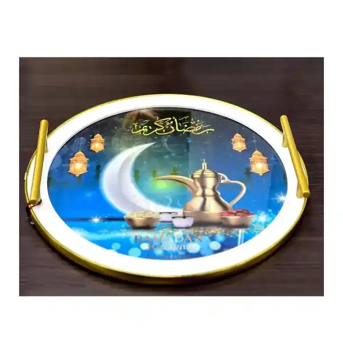 Fanar Wdn Rnd Tray L 34X34Cm C25323 1/2