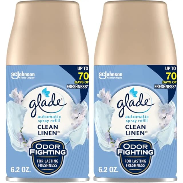 Glade Air Freshener Auto Refill Clean Linen 269 ml x 2 Special Price