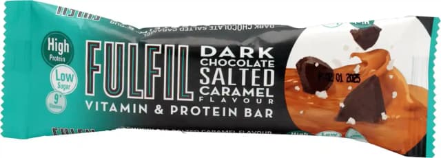 Fulfil Dark Chocolate Salted Caramel Flavor Protein Bar, 55g