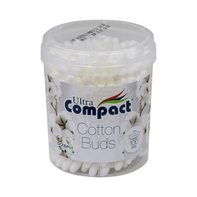 Ultra Compact Cotton Buds 100 Pieces