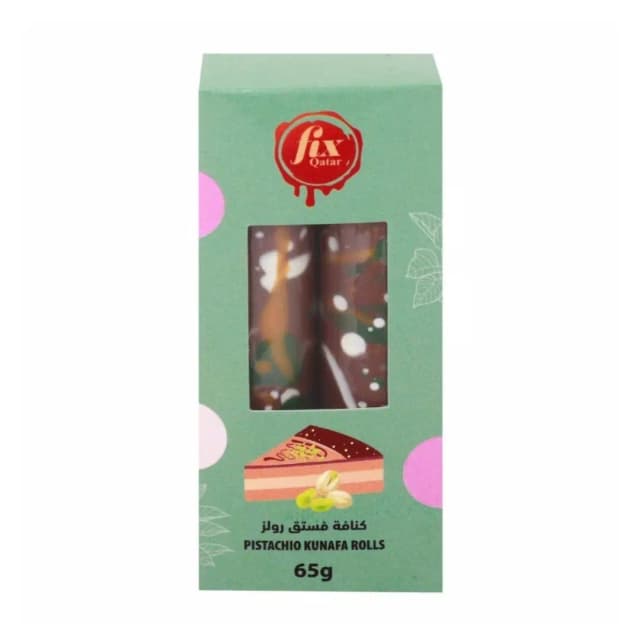 Fix Qatar Chocolate Rolls Pistachio Kunafa 65 g