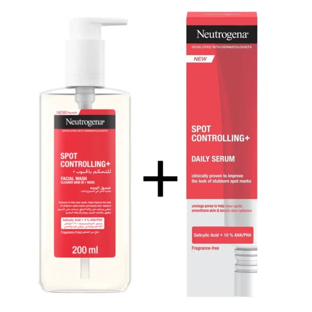 Neutrogena Facial Wash 200 ml + Serum 30 ml Special Price