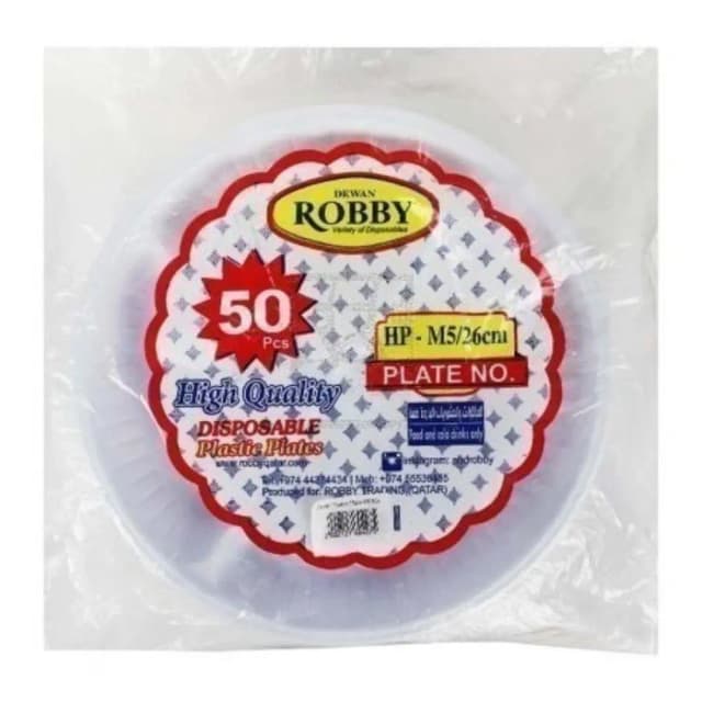 Al Dewan Plastic Plate #3 50pcs