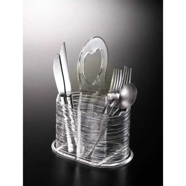 Vague Cutlery Holder Bark 13.5 x 9 cm