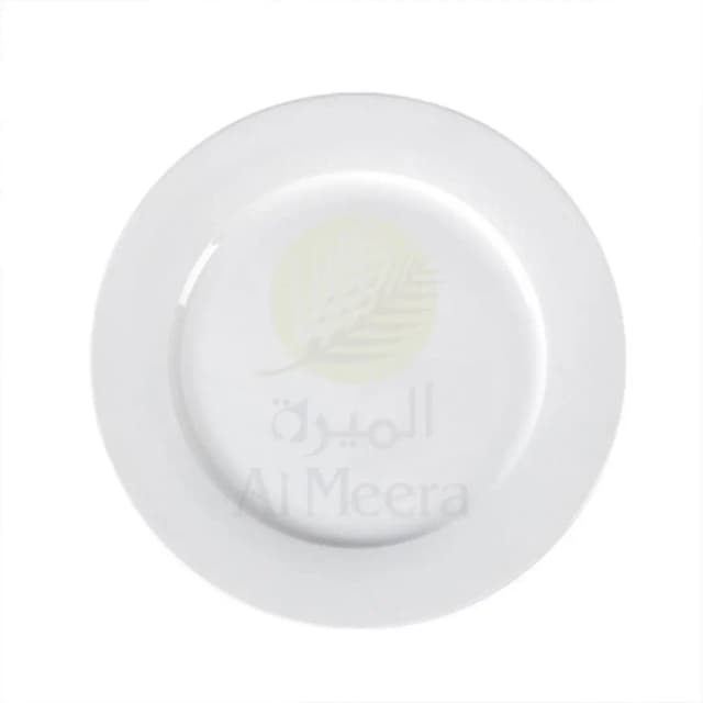 Porceletta Porcelain Ivory Flat Plate 12 Inch 30 cm 08-045