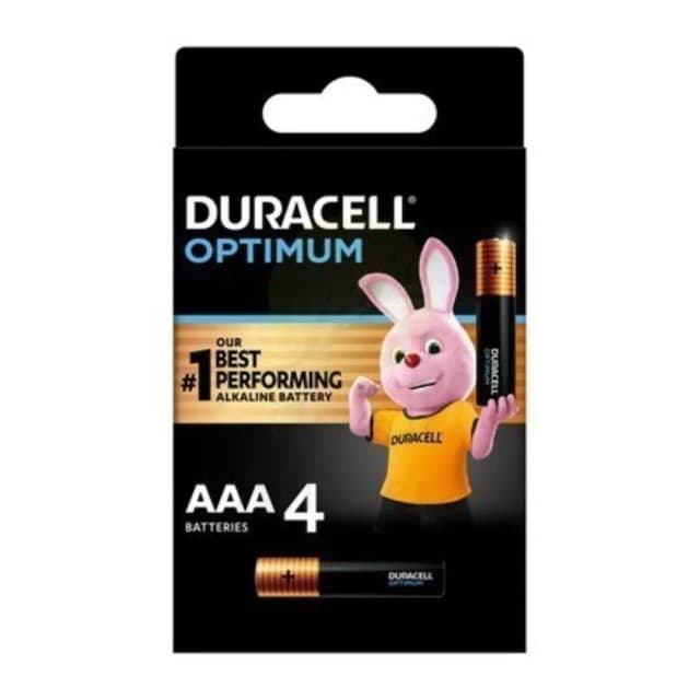 Duracell Battery Optimum AAA 4 pc