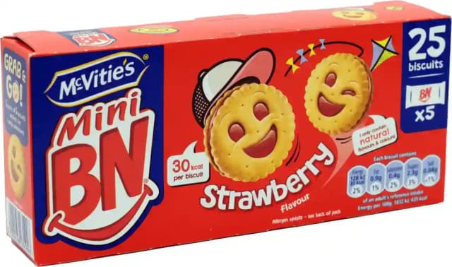 McVitie's Biscuits Mini BN Strawberry Flavor 35g x 5