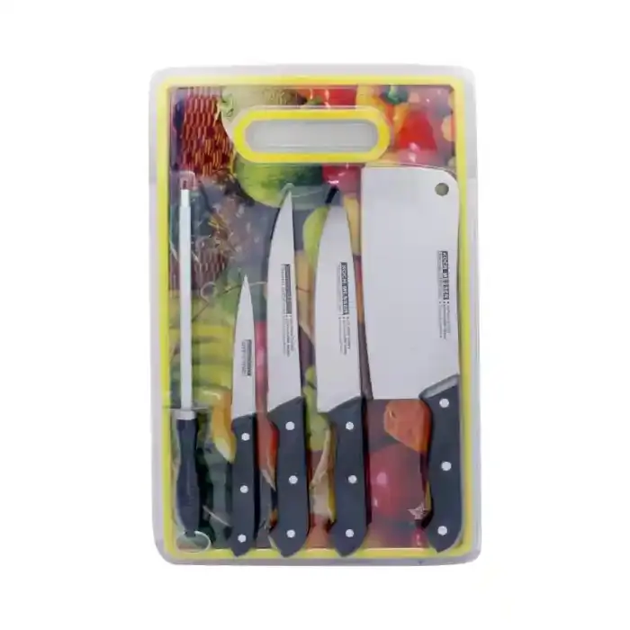 Att Knife Set 6Pcs with Cutting Board