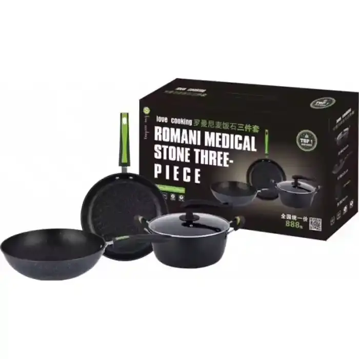 ROMANI NS COOKWARE SET 4P 30+26+26CM