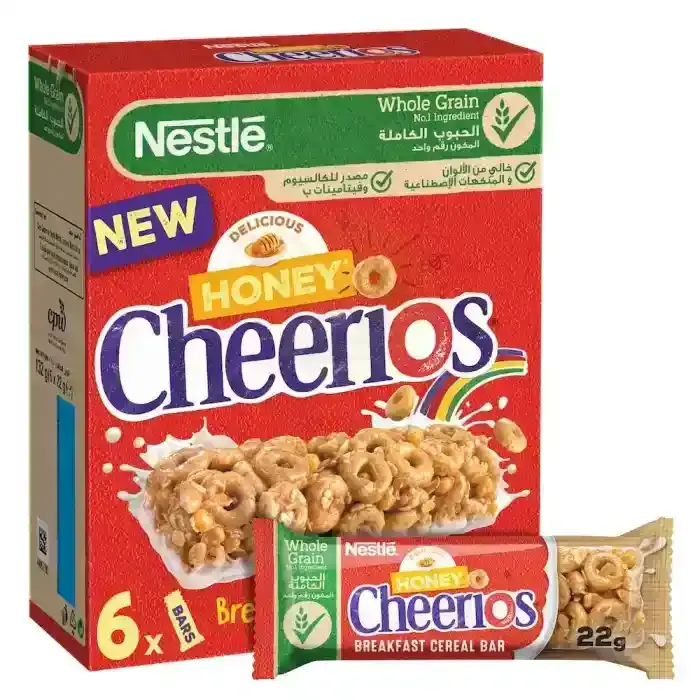 Cheerios Cereal Bars Honey 22gx6 Pieces