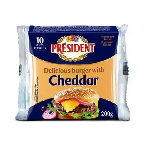 President Burger Chse Cheddar 200G
