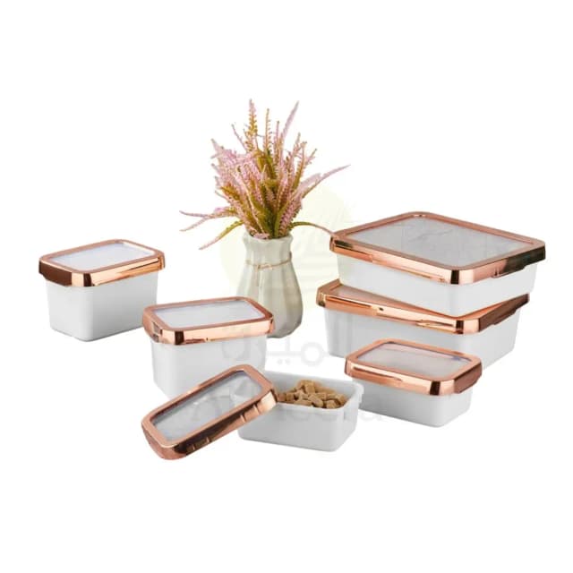 Vipahmet Lux Food Container Set White 6pcs