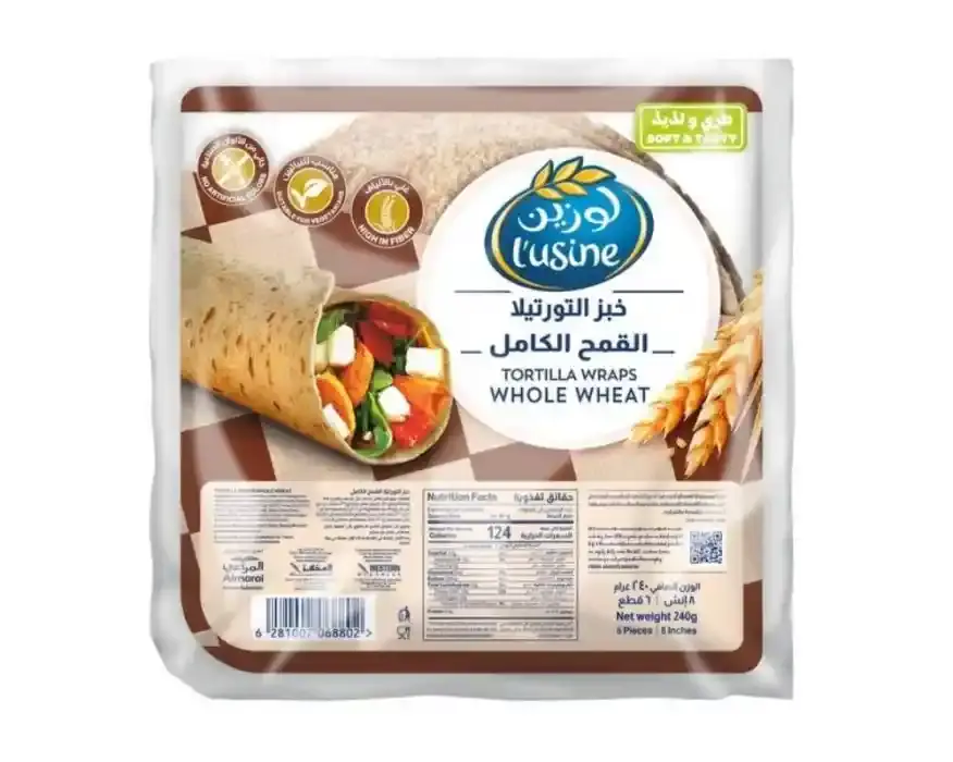 Lusine Whole Wheat Tortilla Wrap 240g