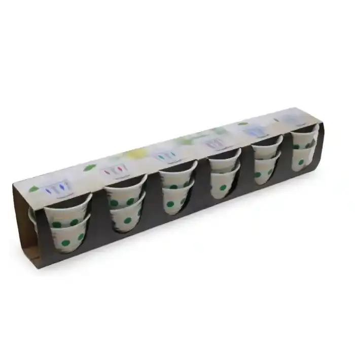 Al Rahal Ceramic Cawa Cup Set 12-Piece Green 6448