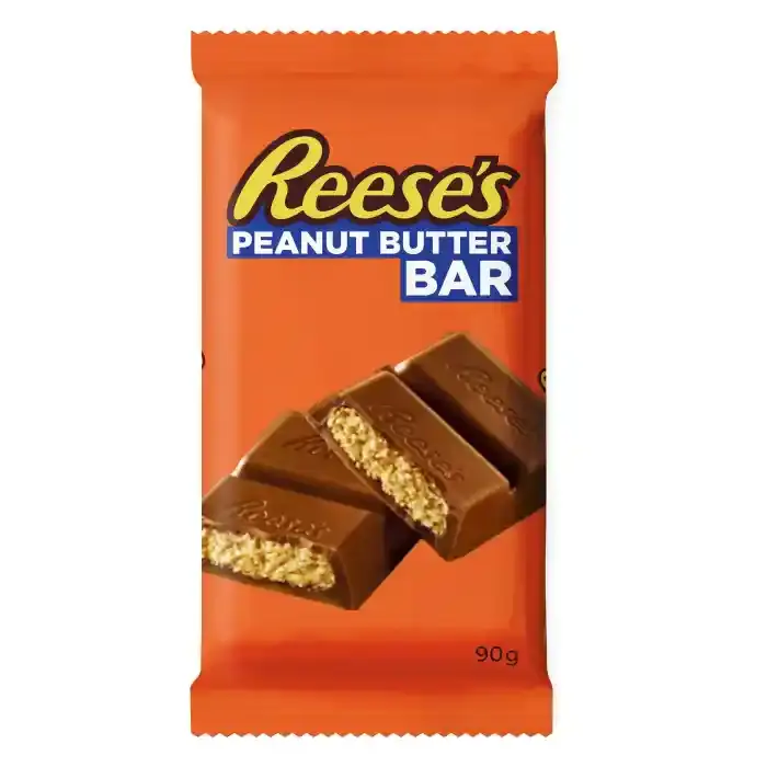 Reese'S Peanut Butter Bar Coated With Milk Chocolate, 90G