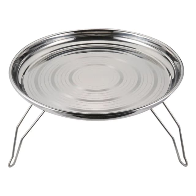 Al Sanidi Stainless Steel Plate with Foldable Legs 35cm