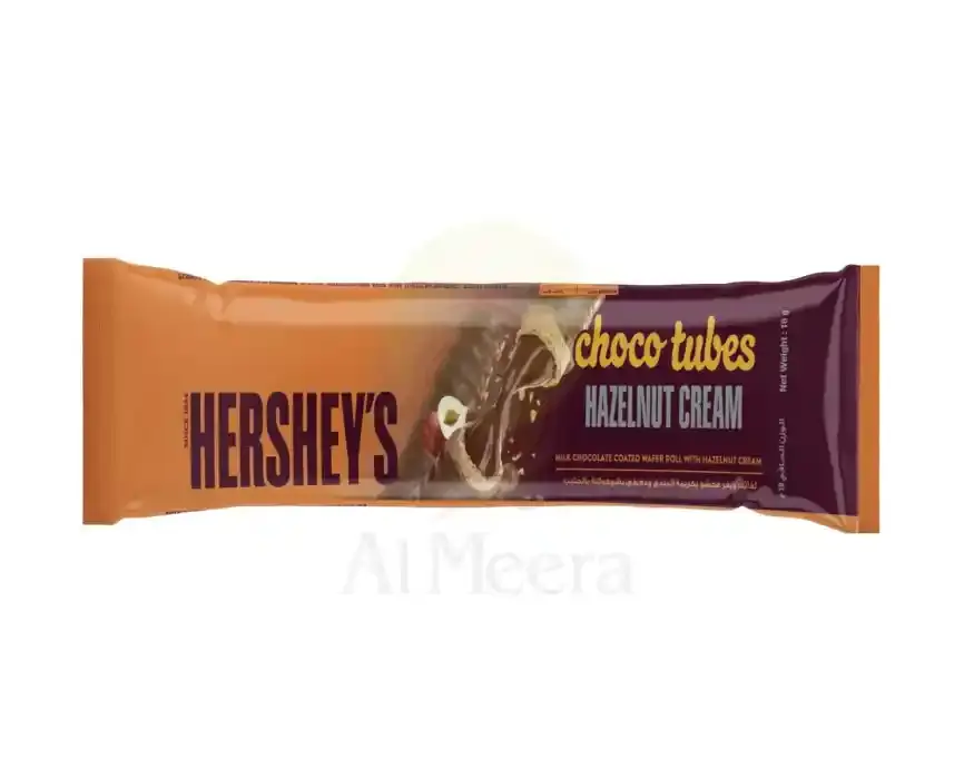 Hershey's Chocotubes Wafer Roll with Milk Chocolate & Hazelnut Cream 18g