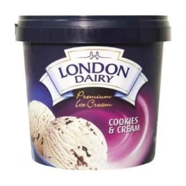 London Dairy Ice Cream Cookies & Cream 1 Liter