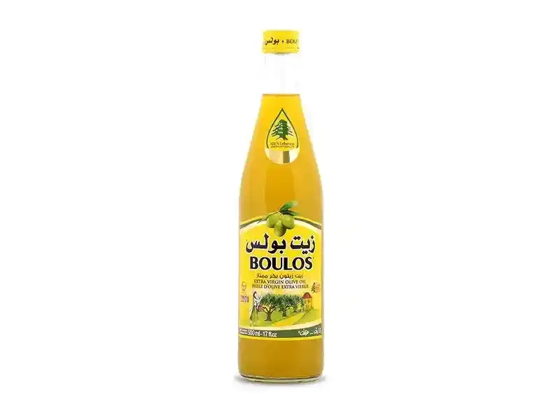 BOULOS OLIVE OIL GLASS BOTTLE 500ML