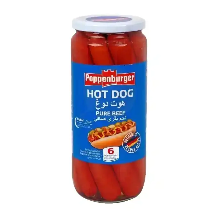Poppenberger Beef Hot Dog 550G