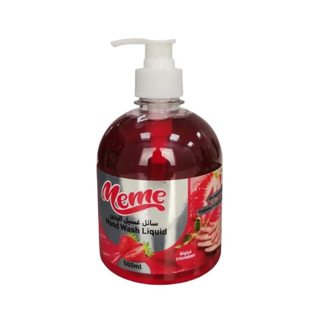 Meme Liquid H& Wash Strawberry 500ml