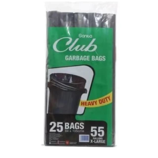 Sanita Club Garbage Bag Bundle 55G 25 Bags