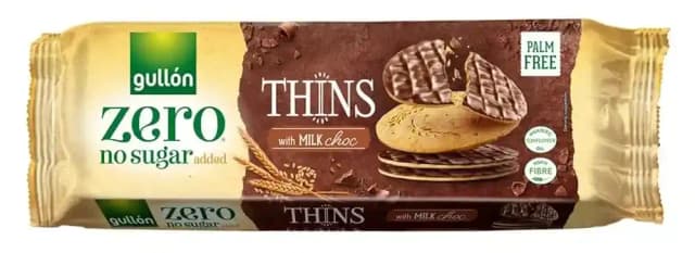 Gullón Sugar Free Biscuits Thins Milk Chocolate 150 g
