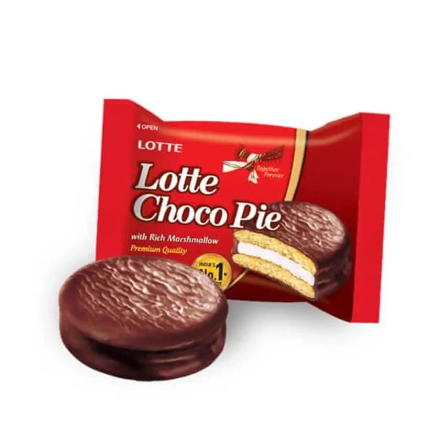 Lotte Pie Coated Biscuit 28gx18 Pieces