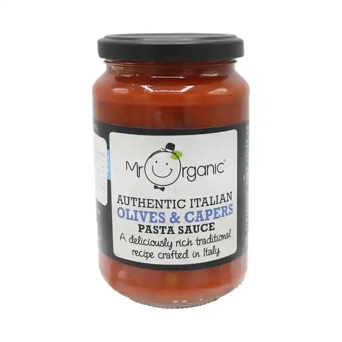 Mr. Organic Olives & Capers Pasta Sauce Natural Style 350g