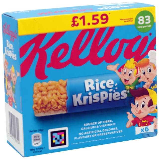 Kellogg's Rice Krispies Cereal Bar 20 g x 6
