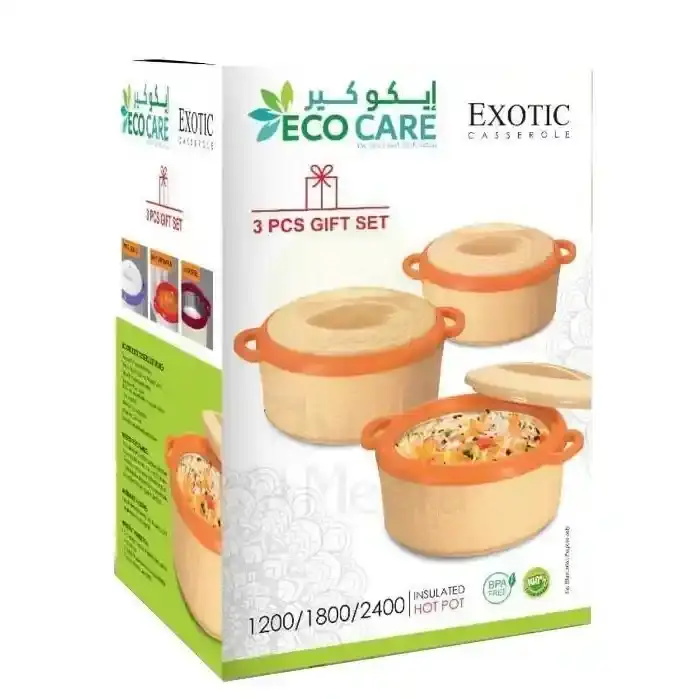 ECOCARE EXOTIC CASSEROLE GIFT SET 3PCS