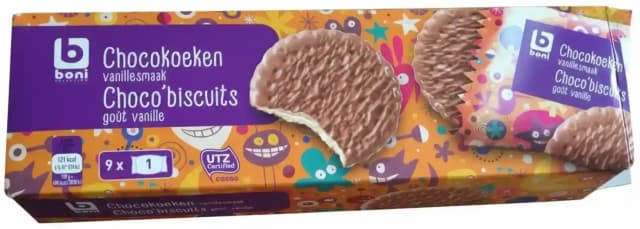 Boni Chocolate Biscuits with Vanilla Cream 250 g