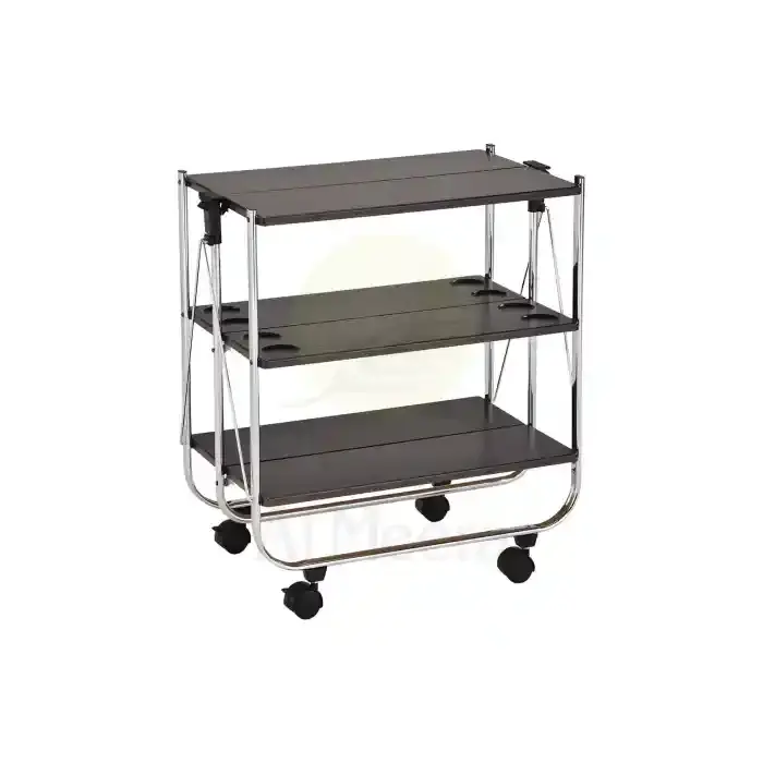Vague Foldable Trolley with Laminate Board 3Layer & 8Cup 007