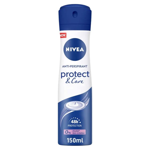 Nivea Protect & Care Antiperspirant for WoMen No Ethyl Alcohol Spray 150ml