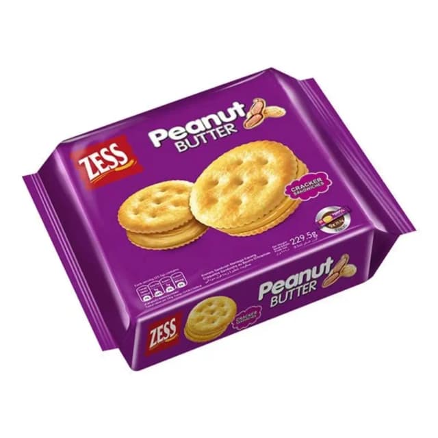 Zess Cracker S&wiches Peanut Butter 25.5gx9 Pieces