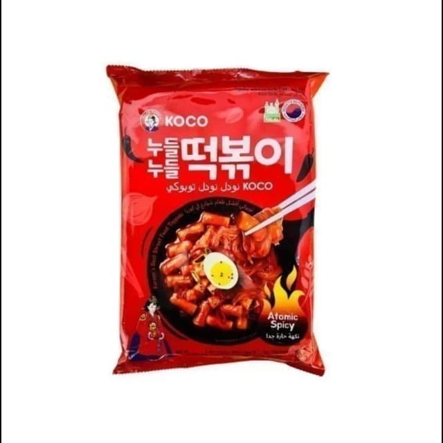 Koco Foods Noodles Toppoki Atomic Spicy 230g