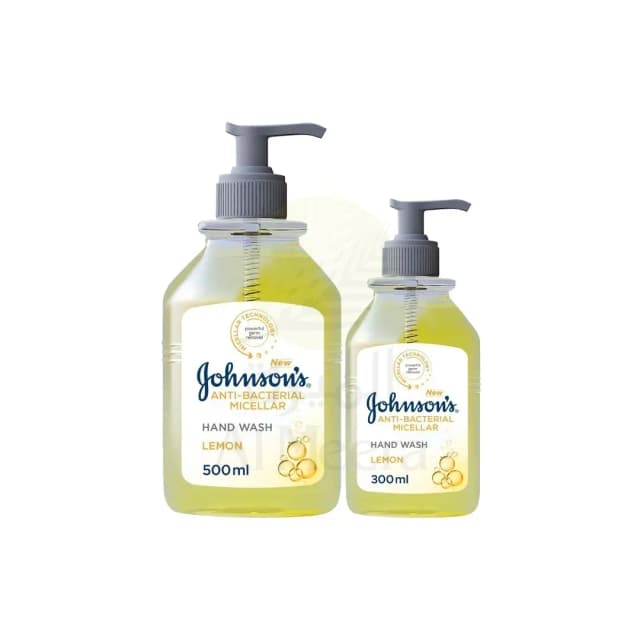 Johnson's Hand Wash Anti-Bacterial Micellar Lemon 500ml + 300ml