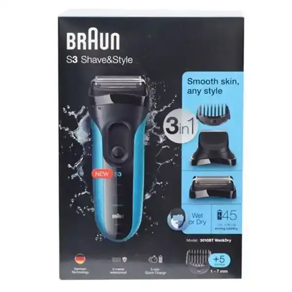 BRAUN SHAVER 1X6 3010BT
