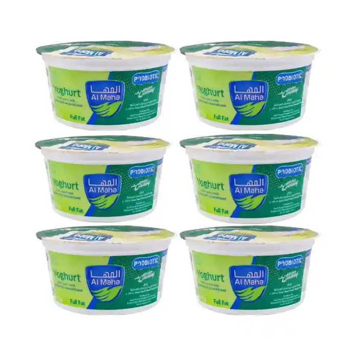 Almaha Plain Full Fat Yogurtx6 Pieces