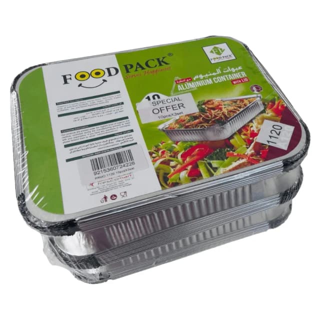 Food Pack Aluminum Container Set A120 10 pc x 3