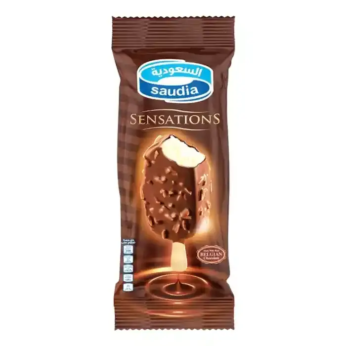 Saudia Ice Cream Stick Chocolate Almond 105ml
