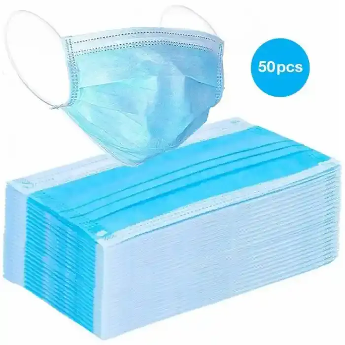 Disposable Face Mask Blue 50 pcs