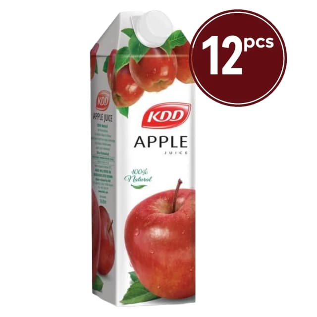 KDD Apple Juice 1lx12 Pieces