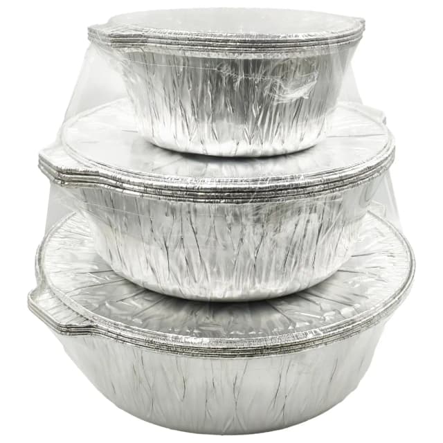 Qpac Aluminum Pot Set 9-Piece 3.9 + 3.4 + 2.5 Inch