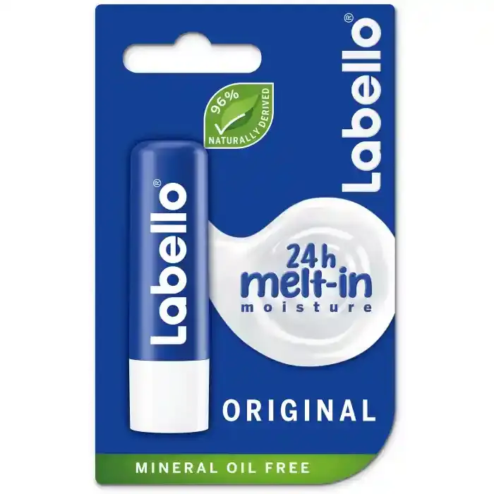 Labello Lip Balm Original Care Lip Balm Deeply Hydrates Lips for 24h+ 4.8g