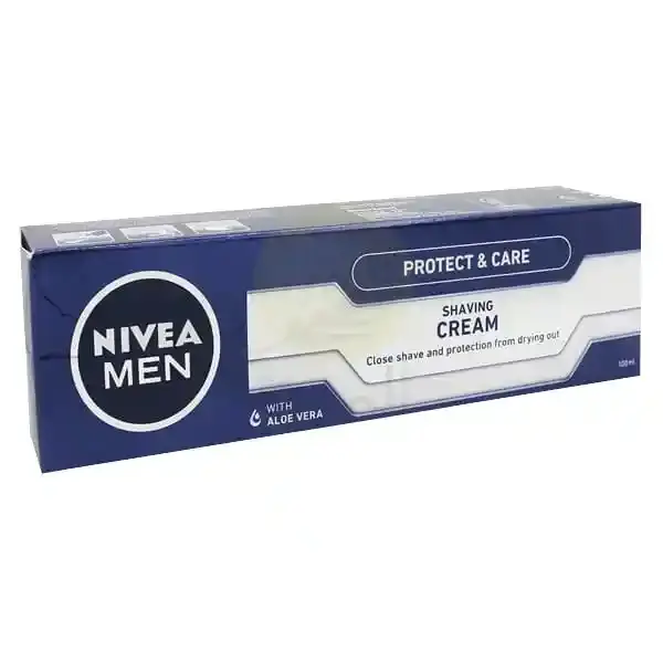 Nivea Men Protect & Care Shaving Cream With Aloe Vera & Provitamin B5 Ultra Glide Formula for Comfortable Shave 100ml