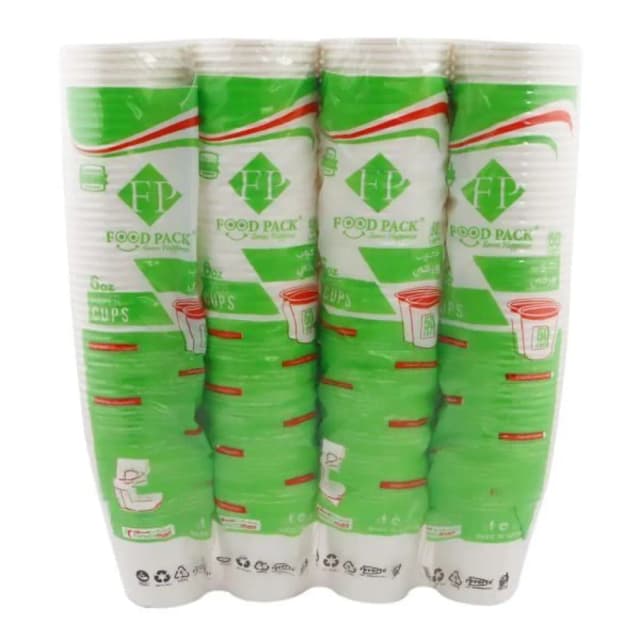 Food Pack Paper Cup 6oz 50 Pcs x 4 Pack