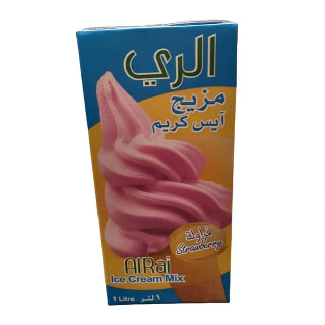 Al Rai Ice Cream Mix Strawberry 1L