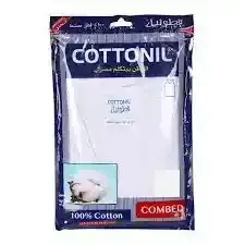Cottonil Men's V-Neck T-Shirt White XL