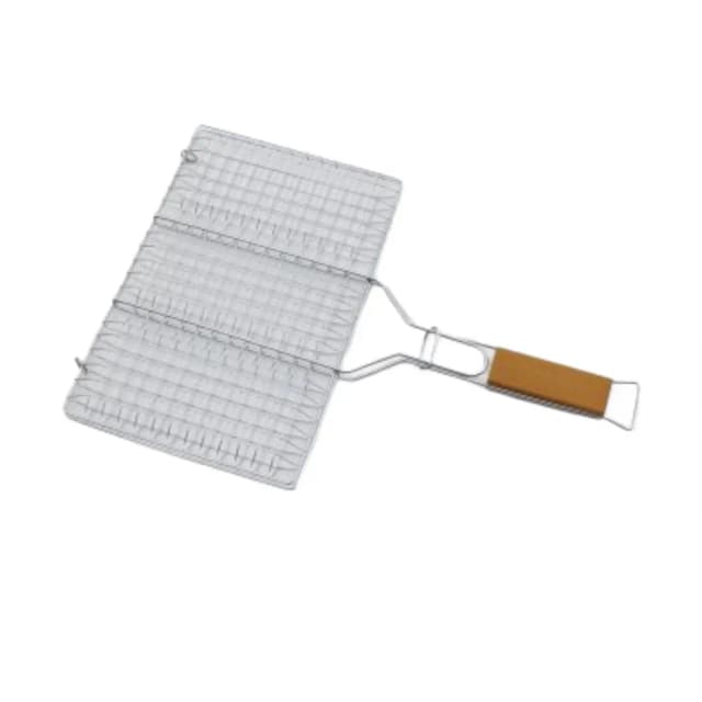 Desert Ranger 6 Hamburger Double Grill 34x22cm Wooden Handle 450211